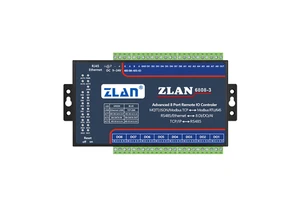 remote IO module switch to Ethernet module 8 analog data acquisition 8 digital switching input/output module ZLAN6808-3