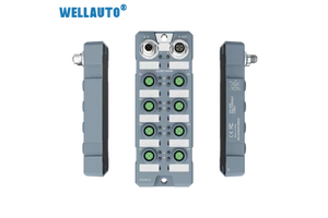 WELLAUTO AUBO 8AIIH WellAUBUS Bus Expansion Analog Input Module With 8AI(E) 16Bit 0-20mA 8*M12 IP67 24VDC