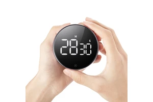 Laser Rotary LED Plastic Eco-Friendly Touch Control Digital Countdown Timer for Meeting Study Gym & Kitchen Use