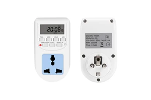 AL-06 Digital Timer Switch 220VAC 10A Digital Timer Digital Programmable Timer Universal Socket EU Plug