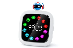 Yunbaoit Digital Countdown Timer Kitchen Office 99-Minute Silent Countdown Clock 19 Ringtones 9 Color Display Kid Time Timer