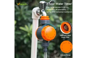 Manufacturer Custom Save Water 2-hour Mechanical Water Timer Controller For Drip Garden Irrigation System