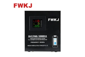 5KVA SVC(TND) Automatic AC Voltage Regulator 220V Servo Motor Type Full Automatic Voltage Stabilizer 50/60Hz For Home Appliance