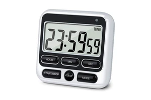 Digital Screen Kitchen Timer Large Display Digital Timer Square Cooking Count up Countdown Alarm Clock Sleep Stopwatch