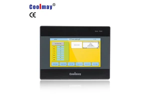 Coolmay 4.3" HMI PLC All in One MX3G-43C Series Controller Built-in Analog Input and Output 5AD2DA Support MODBUS RTU