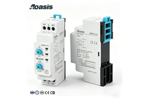 A ERV-YU Star Delta Timer Relay 220V AC/24V DC 0.1~30s Y 10~500ms CE Certificate Aoasis Electric