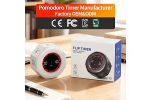 Manufacturer 1 3 5 15 30 60 90 Minutes Flip Digital Kitchen Cube Gravity Desk Visual Classroom Focus Kids Study Pomodoro Timer