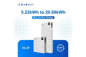 Brand New 102Ah Lithium Ion Battery 51.2V 5.22kWh 10.44kWh 15.66kWh 20.88kWh Storage Battery All In One With Hybrid Inverter