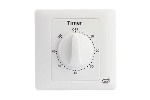Intelligent Mechanical Plastic Countdown Timer Switch 30Min Electrical Timer AC 220V 10A White 2000W Easy Installation