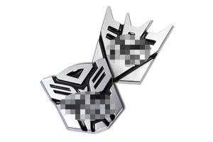 Factory Customized Design 3D Badge PC/ABS Plastic Transformers Sticker TV & Movie Character Home Decoration WYGY Brand Model
