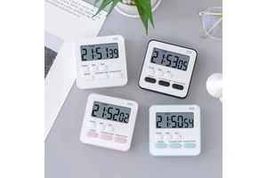 2025 Lcd Mini Kitchen Timer Cooking Alarm Clock Digital Timer Cooking Sleep Shower Study Stopwatch Count Kitchen Gadget Tools