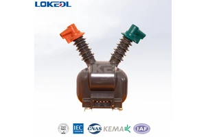 Double-pole Outdoor Voltage Transformer Resin Cast Rated Voltage 11kV, Ratio 11000/110V, Accuracy Class 0.5/3P Or 6P, 30/50VA