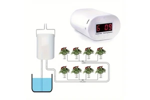 USB Powered Rechargeable Smart 8 Head Lawn Garden Watering Timer Controlled Drip Sprinkler System Automatic Irrigation Equipment