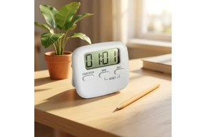 Digital Timers LCD Electronic ABS Common Design Mini Magnetic Kitchen Timer with Stand Holder