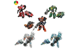 QS High Quality Popular Transforming Robot Deformation Car Toys 5 in 1 Transformable Toys for Kids