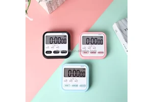 NEW Digital Kitchen Timer Count Down and Count up Best Kids Timer Silent Countdown Student Office Promotional Gift logo