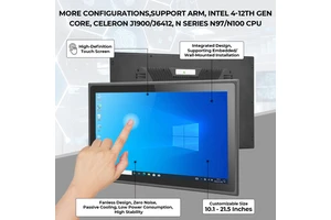 Industrial Hmi Linux Windows IP65 Waterproof 10.4 12.1 15 17 19 Inch Touch Panel Touchscreen Embedded Rugged All In One Pc
