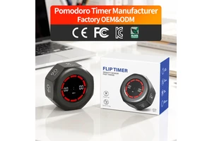 Pomodoro Timer Digital Kitchen 3 5 30 90 Minutes Desk ADHD Kids Study Classroom Cube Flip Gravity Sensor Visual Countdown Timer