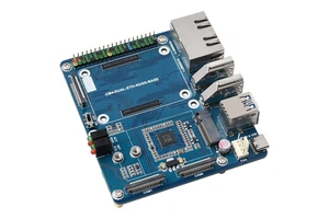 Raspberry Pi CM4 Dual RJ45 IO Board Dual Gigabit Ethernet M.2 5G/4G Base Board Electronic Modules Kits Designed for Module