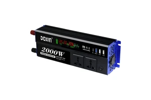 Power Invater 12V/24V Auto Optional to 220v 1000w / 2000w Home Appliances, Car Trip Power Inversor Converter DDB Multi-Output