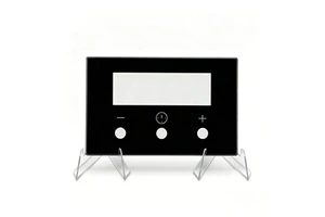 OEM Custom Oven Timer Glass 3-6mm Fine Polished Edge Laser Drilling & Grooving Custom Silk Screen Printing