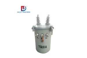 High Quality Pole Mounted Transformer Single Phase 5kVA 380V Aluminum Winding Durable Design
