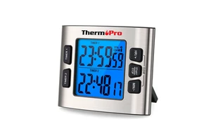 ThermoPro TM02 Dual Kitchen Clock Timer With Backlight