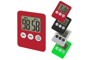 Kitchen Timer Magnetic Cooking Digital LED Display Loud Alarm Minute Second Count up Countdown Countup Boiling Eggs Timer