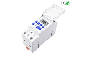 1NO 1NC Din Rail Single Phase Weekly 7 Days Programmable Digital Time Switch Relay Timer AC 220V 230V 12V 24V 48V 16A