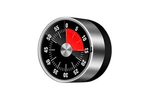New Stainless Steel Mechanical Kitchen Timer 60-Minutes Alarm Cooking Timer With Loud Alarm Magnetic Clock Timer