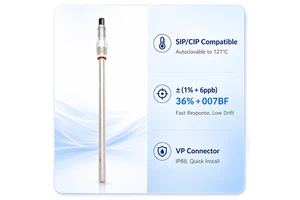 ACITEK Corrosion Resistant Polarographic DO6800 Dissolved Oxygen Sensor 316L SS 130C Autoclavable DO Electrode Fermentation Tank