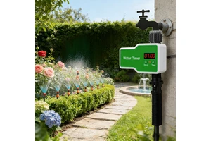 Artificial Intelligence AI Watering System Self Learning Irrigation Schedule Adjustable Flow Rate Garden Smart Controller