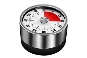 Modern Stainless Steel Portable Mechanical Timer Cross-Border Visual Magnetic Time Reminder for Students Kitchen Use