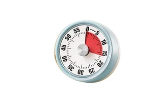 60 Minute Round Shape Kitchen Cooking Timer Magnetic Mechanical Countdown Alarm Visual Timer for Kids
