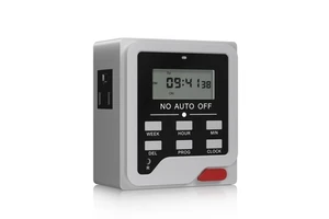 7 Day Programmable Digital Countdown Timer with Dual Outlet for Kitchen Garden Irrigation