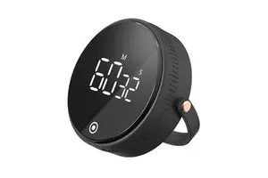 Household Rotating Timer Kitchen Countdown Timer, Multifunction Stopwatch Magnetic Suction Design for Work/Study/Home