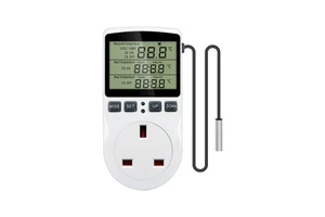 Smart Digital Thermostat Countdown Timer Temperature Control Plastic Material IP43 Rated European/American/Australian Standards