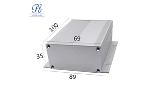 Anodized Aluminum 6063 Alloy Control Box Enclosure Custom CNC Processing Circuit Board IP67 ROHS Certified Electronic Inverter