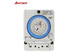 ANTIER TB-388 7 Day Programmable Analog Timer Switch with Battery Backup