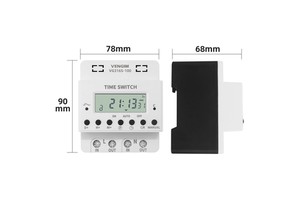 VG316S Timer 220V 60A-100A, Digital Timer Switch Relay, Weekly 7 Days Electronic Programmable Timer L26