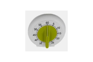 Household Round Mechanical Kitchen Clock Timer 1 Hour Countdown Rotary Eco-Friendly Plastic