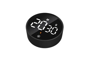 Manual Countdown Mechanical Cooking Timer Cooking Shower Study Stopwatch Kitchen Magnetic Rotary LED Digital Timer
