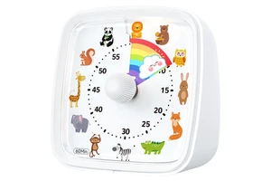 Yunbaoit 60-Minute Silent Countdown Timer Student Classroom Timer Kid Adult Time Management Tool for Home School Kitchen Office