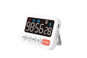 Magnenetic Digital Kitchen Timer 99Hour 59min 59s Countdown/up Rechargeable Battery Timer for Classroom Study Yoga Running