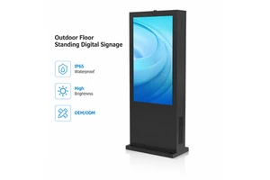 -40C To 55C Industrial AC Cooling Timer Switch Drive-Thru Menu Board Outdoor Digital Signage Display