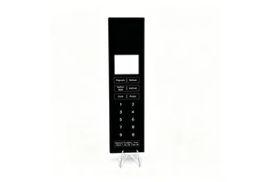 Home Appliance Oven Timer Glass Panel Fine Edge Polishing Laser Shape Cutting Custom Silk Screen