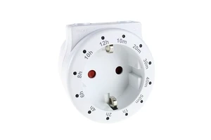 EU 12 Hour Countdown Timer Switch Socket Programmable Electronic Timer Socket Eco-Friendly White 15A