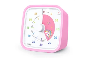 Yunbaoit Visual Timer With Protective Case Unicorn Disk 60 Minute Countdown Timer For Kids Adults Silent Time Management Tool