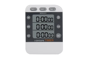 Portable Small Button Control Switch Power Supply Digital 3 Channel Alarm Remind Manual Electronic Countdown Timer Stopwatch