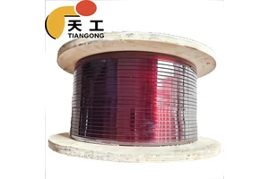 Tian Gong Solid Enameled Copper Flat Wire IP20 5000V 130-220 Temperature Range Transformer Electromotor Electric Reactor Use